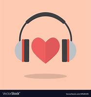 Image result for Heart with Headphones Clip Art