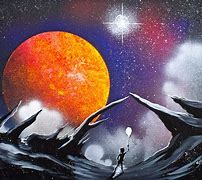 Image result for Galaxy Painting Acrylic Miniature 3D