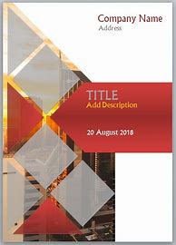 Image result for Title Page Template for Word Editable