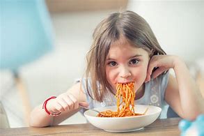 Image result for Little Girl Eating Spaghetti