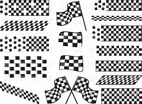 Image result for Checkered Flag Stencil