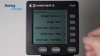 Image result for Concept 2 PM5 Standard List Screen