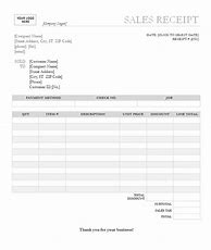 Image result for Sales Receipt Form Template