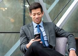 Image result for Businessman Using iPhone