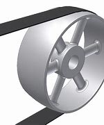 Image result for Flat Belt Pulley Wheel