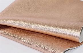 Image result for Metallic Rose Gold Leather