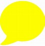 Image result for Yellow Speech Bubble with No Background