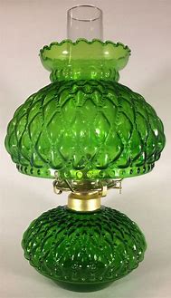 Image result for Green Oil Lamp Chimney