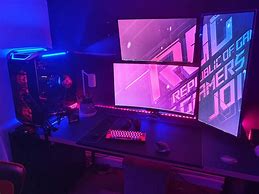 Image result for Triple Monitor Gaming Setup