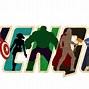Image result for Avengers Logo with Characters