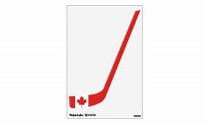 Image result for Canadian Flag On a Hockey Stick