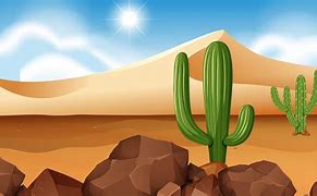 Image result for Cartoon Desert Cactus Plants