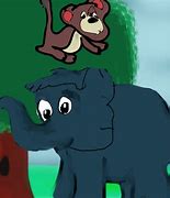 Image result for Monkey and Elephant Cartoon for Kids