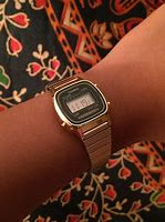Image result for Gold Digital with an Alarm Watch