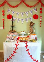 Image result for Baseball Birthday Decorations
