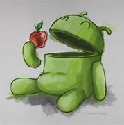 Image result for Android Eating Apple Pic