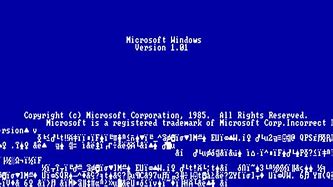 Image result for Windows 1.0 BSOD Log