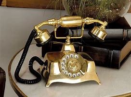 Image result for Gold Retro Phone