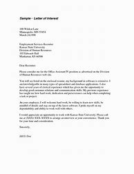 Image result for Examples of Letters of Interest for Internal Job Posting