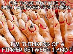 Image result for Happy Halloween Middle Finger Meme