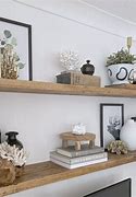 Image result for Rustic Floating Wall Shelves