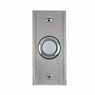 Image result for Brushed Nickel Doorbell Button