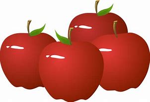 Image result for Clip Art Number 4 with Picture of Apple's