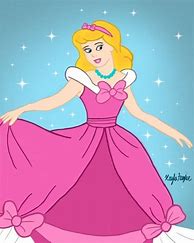 Image result for Cinderella Pink Dress Art