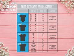 Image result for Shirt Size Chart Stickers