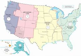 Image result for Central Time Zone Map USA