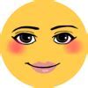 Image result for Blush Face Emoji