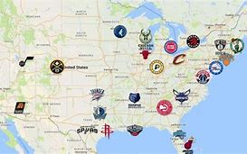 Image result for NBA East West Split Map