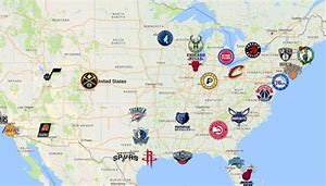 Image result for NBA Teams Map