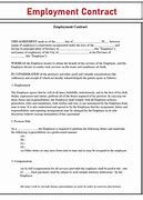 Image result for Employee-Employer Contract