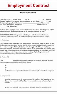 Image result for Job Contract Agreement Template