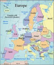 Image result for Europe World Map with Countries Names