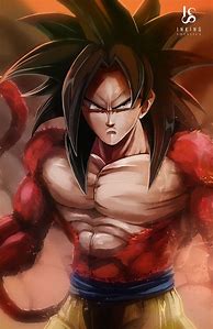Image result for Super Saiyan 4 Goku Art
