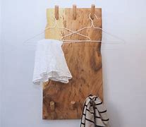 Image result for Wooden Wall Clothes Rack