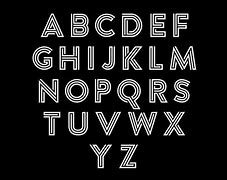 Image result for letters letters outlines font