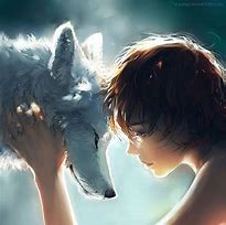 Image result for Anime Wolf Protecting Girl