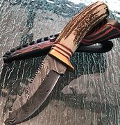 Image result for Damascus Hunting Knife