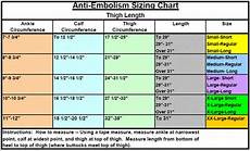 Knee High Ted Hose Size Chart Best Picture Of Chart
