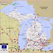 Image result for Interstate Map of Michigan