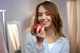 Image result for Pretty Girl Eating Apple
