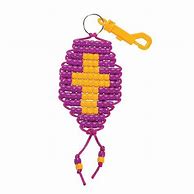 Image result for Tau Cross Pony Bead Keychain