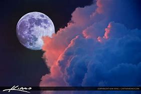 Image result for Moon and Clouds Colorful