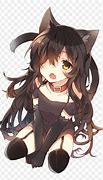 Image result for Cute Anime Cat Girl Black Hair
