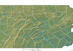 Image result for Pennsylvania Relief Map