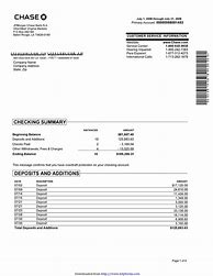 Image result for Checking Account Statement Template