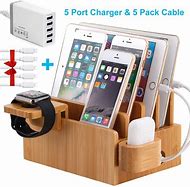 Image result for Bamboo Charging Station for Multiple Devices